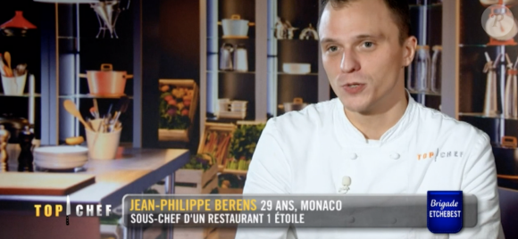 Jean-Philippe dans "Top Chef 2020" - Candidat dans la brigade de Philippe Etchebest. Émission du mercredi 22 avril 2020, M6