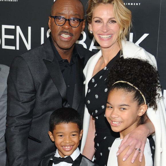 Julia Roberts, Mia Fowler, Jakari Fraser, Courtney B. Vance - Première de "Ben is Back" à New York le 3 décembre 2018.
