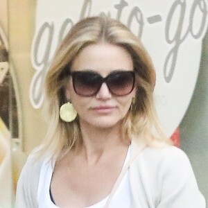 Exclusif - Cameron Diaz et son mari Benji Madden sont allés diner en amoureux au Urth Caffe dans le quartier de Beverly Hills à Los Angeles, le 30 juillet 2019