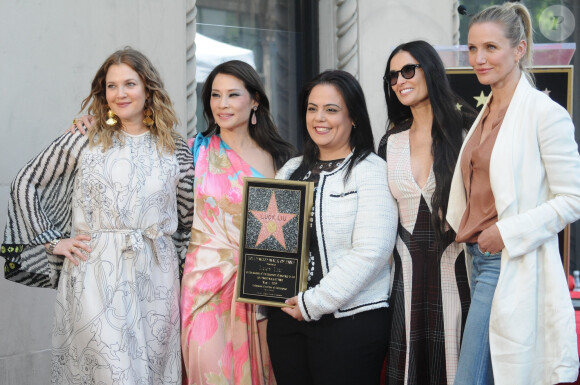 Drew Barrymore, Lucy Liu, Rana Ghadbana, Demi Moore, Cameron Diaz - Lucy Liu reçoit son étoile sur le Walk Of Fame dans le quartier de Hollywood à Los Angeles. Révélée par son rôle dans la série Ally McBeal, elle est également célèbre pour son interprétation du Dr Joan Watson dans la série policière Elementary. Le 1er mai 2019