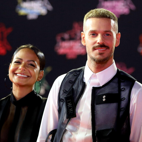 Christina Milian enceinte et son compagnon Matt Pokora (M. Pokora) - 21ème édition des NRJ Music Awards au Palais des festivals à Cannes le 9 novembre 2019. © Dominique Jacovides/Bestimage