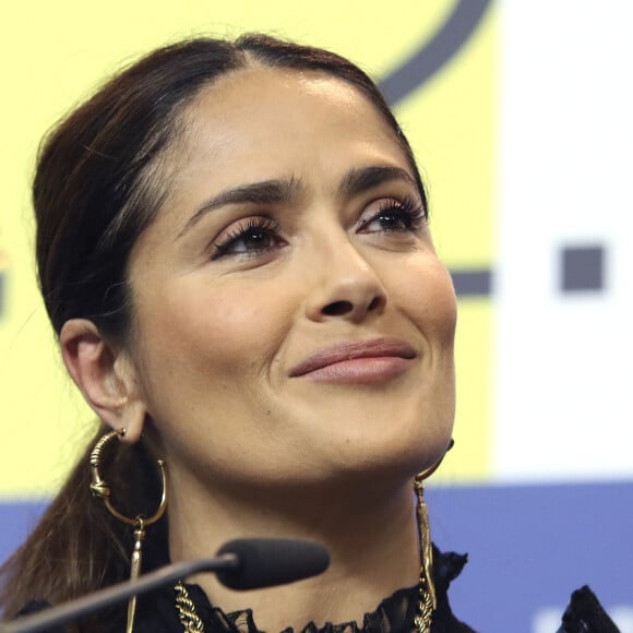 Salma Hayek - Conférence de presse avec les acteurs du film "The Roads Not Taken" lors du 70ème Festival international du film de Berlin, La Berlinale. Le 26 février 2020 © Future-Image / Zuma Press / Bestimage 26/02/2020 - Berlin