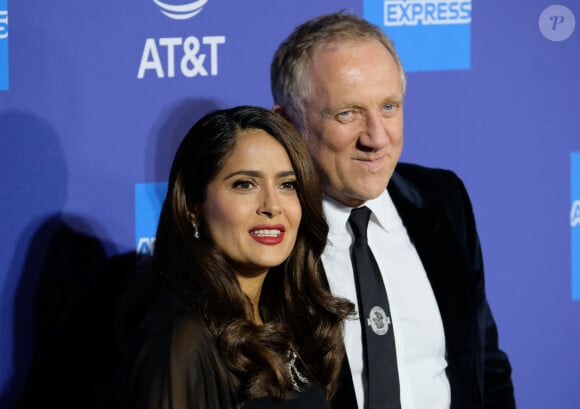 Salma Hayek et son mari François-Henri Pinault au photocall d'ouverture de la 31ème édition du "Palm Springs Film Festival F