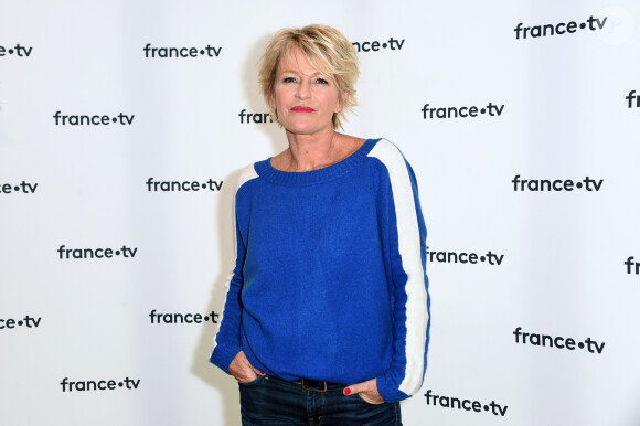 Sophie Davant lors de la conférence de presse du Téléthon 2018 dans les locaux de France Télévision à Paris le 8 novembre 2018. © Giancarlo Gorassini / Bestimage
