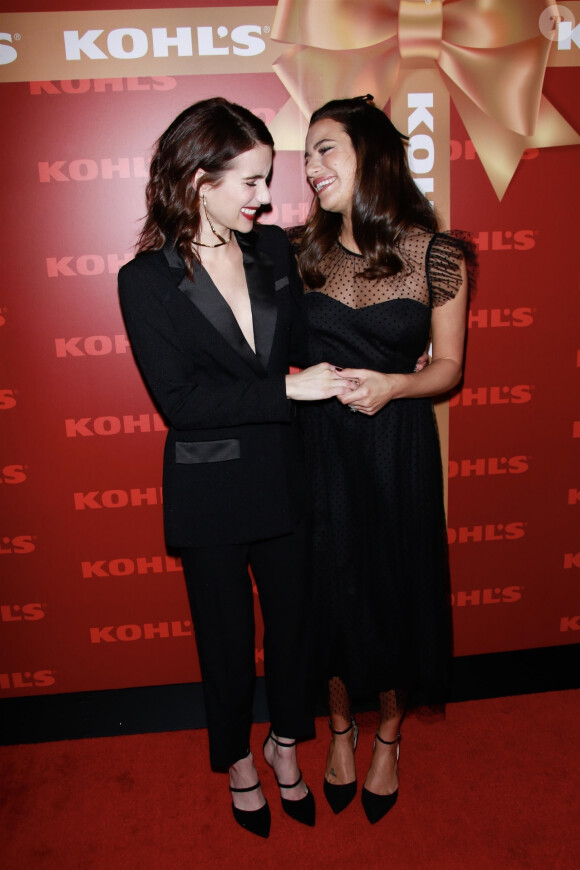 Emma Roberts et Lea Michele au photocall de l'event "Kohl's New Gifts at Every Turn" à Los Angeles, le 6 novembre 2019.