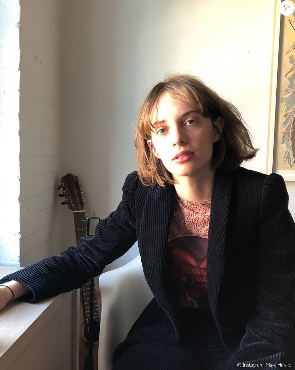 Maya Hawke, la fille d'Uma Thurman et Ethan Hawke. Décembre 2019