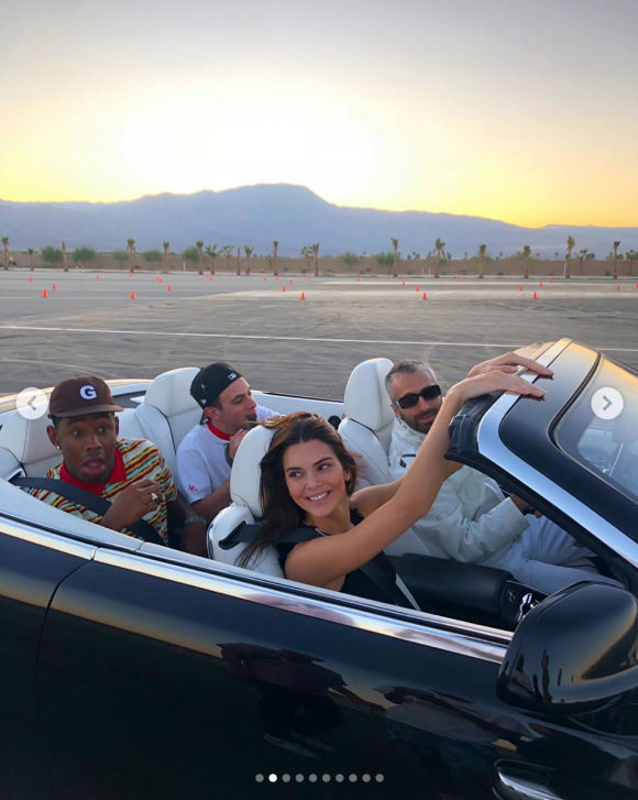 Kendall Jenner en voiture avec Tyler, The Creator. Novembre 2019.
