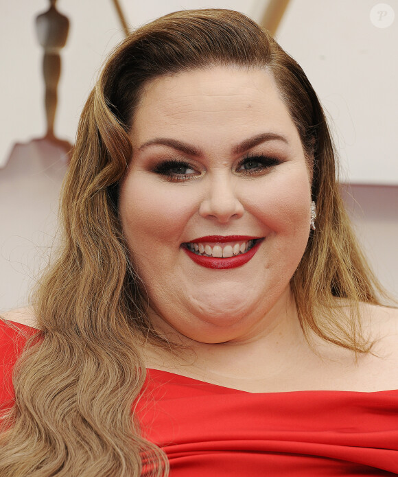 Chrissy Metz lors du photocall des arrivées de la 92ème cérémonie des Oscars 2020 au Hollywood and Highland à Los Angeles, Californie, Etats-Unis, le 9 février 2020.