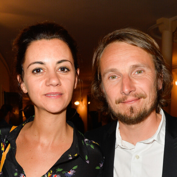 Exclusif - Lorànt Deutsch et sa femme Marie-Julie Baup - Invités et People lors de l'enregistrement de l'émission "On se refait Palmade" au Théâtre de Paris, qui sera diffusée le 16 juin sur France 3, le 22 mai 2017.