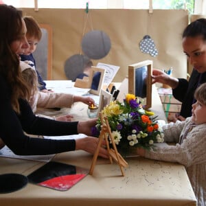 Kate Catherine Middleton, duchesse de Cambridge, en visite au centre pour enfants "Ely & Caerau" à Cardiff. Le 22 janvier 2020