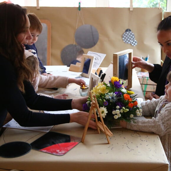 Kate Catherine Middleton, duchesse de Cambridge, en visite au centre pour enfants "Ely & Caerau" à Cardiff. Le 22 janvier 2020