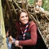 Catherine (Kate) Middleton, duchesse de Cambridge, se rend au siège des scouts de Gilwell Park pour en apprendre davantage sur leur nouvelle organisation et leur mode de vie. Londres, le 28 mars 2019