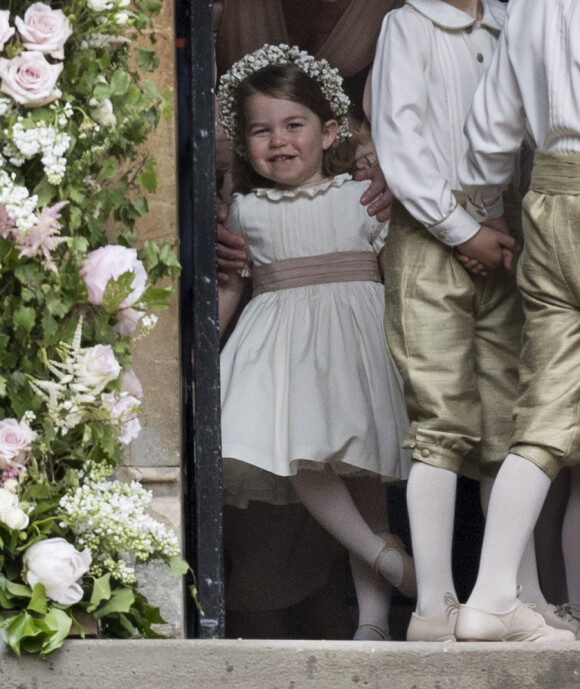 La princesse Charlotte de Cambridge - Mariage de Pippa Middleton et J. Matthew, en l'église St Mark Englefield, Berkshire, Royaume Uni, le 20 mai 2017.