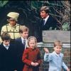 Diana et son fils le prince William en décembre 1987.