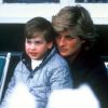 Diana et son fils William à Windsor en 1987.