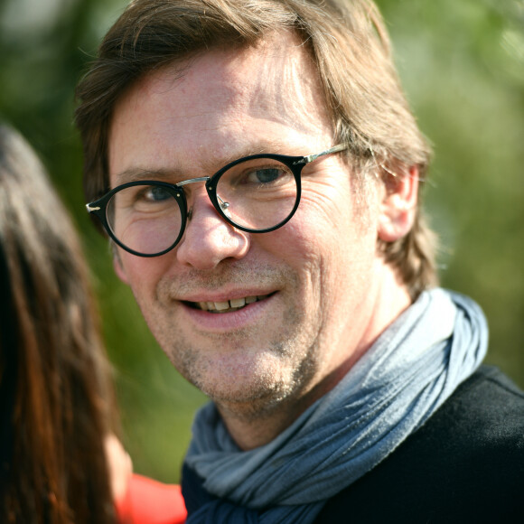 Laurent Romejko (France3) - Les présentateurs de la météo se réunissent pour le lancement du 16ème forum international de la météo et du climat sur le parvis de l'hôtel de ville à Pari le 22 mars 2019. © Giancarlo Gorassini / Bestimage