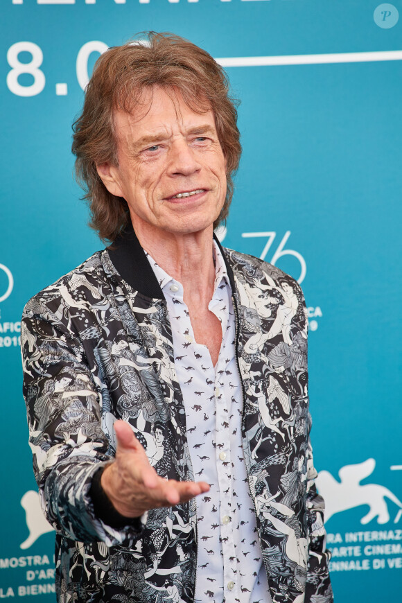 Mick Jagger au photocall de "The Burnt Orange Heresy" au 76ème Festival International du Film de Venise (Mostra), le 7 septembre 2019.07/09/2019 - Venise