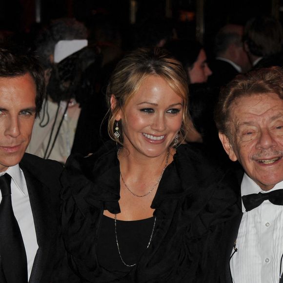 Ben Stiller avec sa femme Christine Taylor, et ses parents Anne Meara et Jerry Stiller au Museum of the Moving Images à New York le 12 novembre 2008. Photo by S.Vlasic/ABACAPRESS.COM