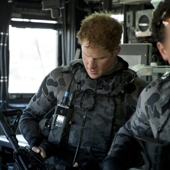 Le prince Harry lors d'un exercice d'entraînement de commando avec l'armée australienne à Darwin, Perth et Sydney en Australie en mai 2015.