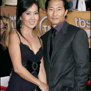 Daniel Dae Kim et sa femme - Arrivée aux Screen Actors Guild Awards à Los Angeles. Le 29 janvier 2006.