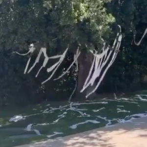 Khloé Kardashian et son neveu Mason ont répandu du papier toilette dans le jardin de Kourtney Kardashian. Mai 2020.