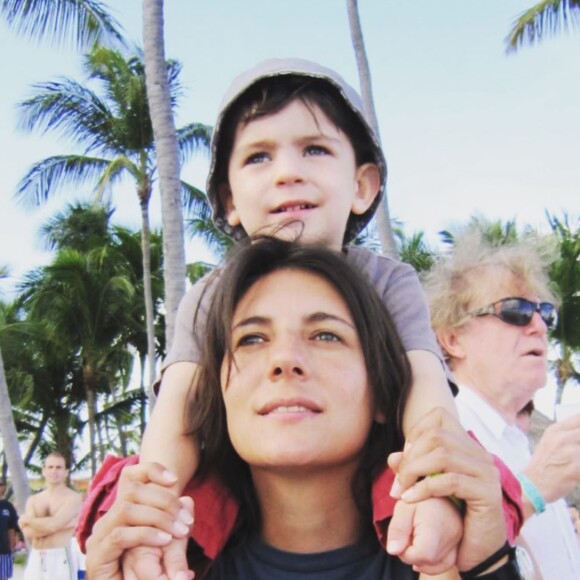 Estelle Denis et son fils Merlin. Souvenir posté sur Instagram le 25 juillet 2019.