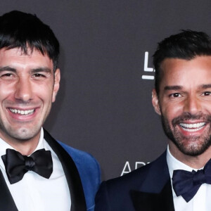 Jwan Yosef et son mari Ricky Martin au photocall de la soirée "2019 LACMA Art + Film Gala" au Los Angeles County Museum of Art. Los Angeles, le 2 novembre 2019.