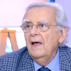 Bernard Pivot dans l'émission "C à Vous" sur France 5. Le 15 mai 2020.