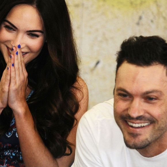 Brian Austin Green et Megan Fox à Sao Paulo en 2013.