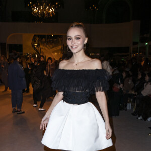 Lily-Rose Depp - Front row du défilé Chanel Métiers d'Art 2019 / 2020 au Grand Palais à Paris le 4 décembre 2019 © Olivier Borde / Bestimage