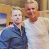 Régis (Koh-Lanta, l'île des héros) avec Denis Brogniart le 7 février 2020.