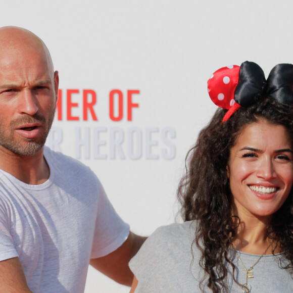 Franck Gastambide et sa compagne Sabrina Ouazani - Avant-première européenne du film "Ant-man et la guêpe" à Disneyland Paris à Marne-la-Vallée, le 14 juillet 2018 © CVS/Bestimage