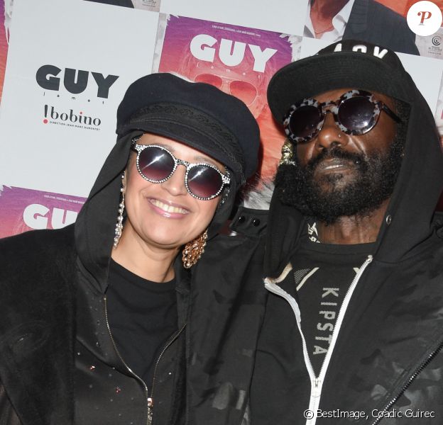 Lââm et son mari Robert Suber - Les célébrités assistent à la projection du film "Guy" suivie du concert exceptionnel d'Alex Lutz et des musiciens du film qui interprétent en exclusivité les musiques originales du film, dans la salle mythique du music-hall français, Bobino, à Paris, France, le 4 décembre 2018. © Coadic Guirec/Bestimage