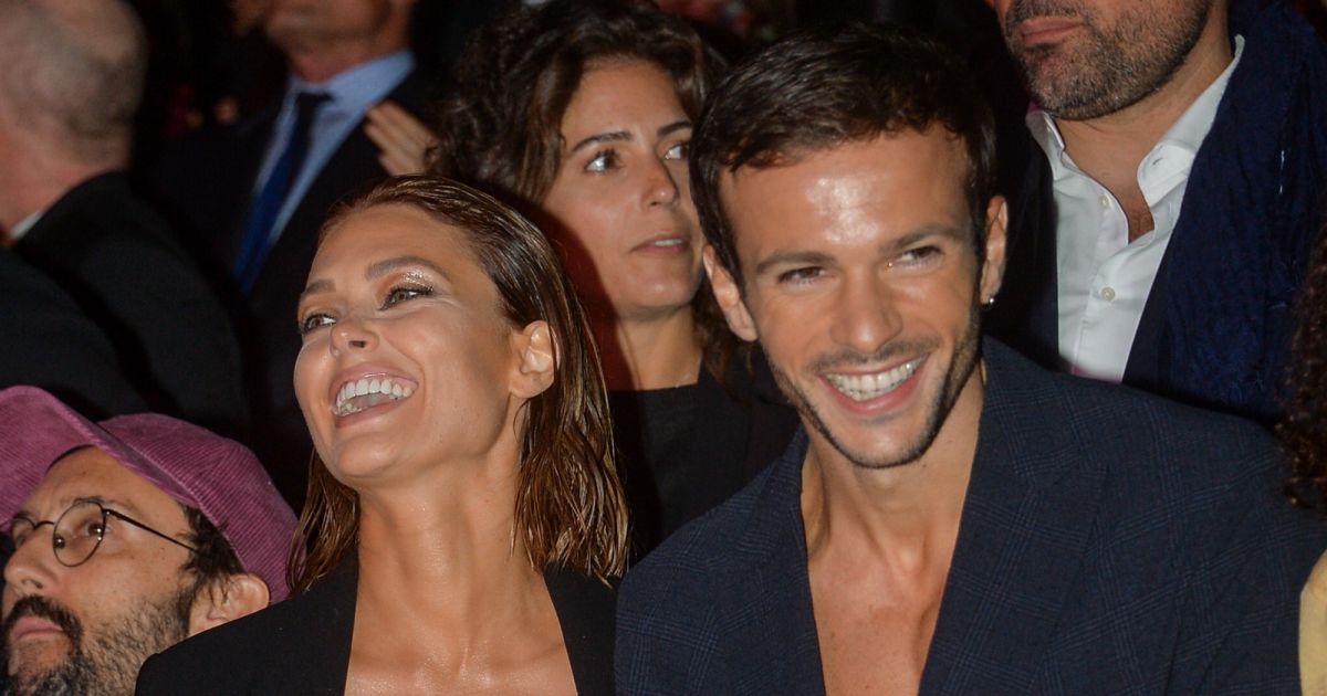 Caroline Receveur, son compagnon Hugo Philip - Front Row - Etam Live