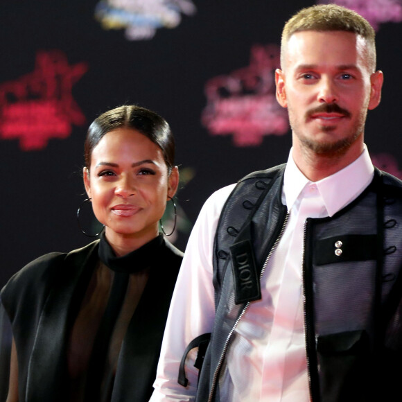 Christina Milian enceinte et son compagnon Matt Pokora (M. Pokora) - 21ème édition des NRJ Music Awards au Palais des festivals à Cannes le 9 novembre 2019. © Dominique Jacovides/Bestimage