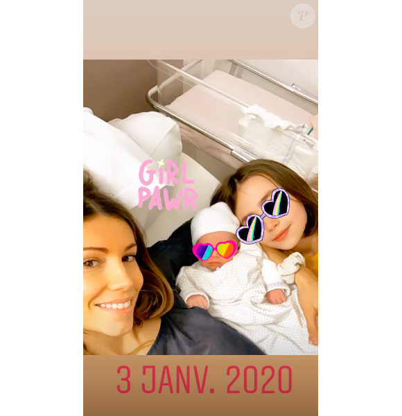 Alexandra Rosenfeld et ses filles sur Instagram le 5 janvier 2020.