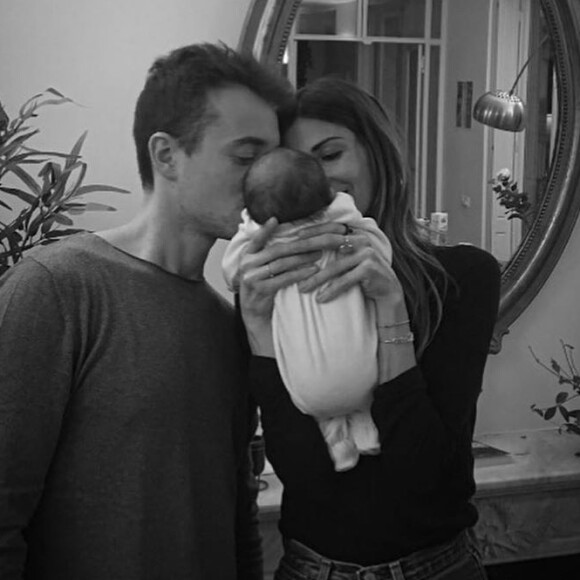 Alexandra Rosenfeld et Hugo Clément avec leur fille Jim sur Instagram, le 20 janvier 2020