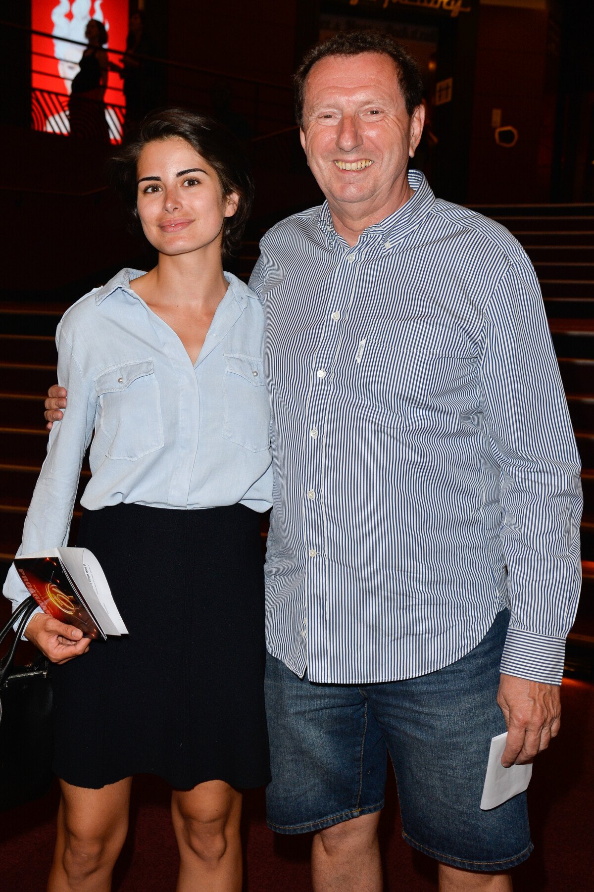 Photo : Semi-Exclusif - Pierre Botton et sa compagne Patricia - Le Point  Virgule fait lOlympia fête son 10ème anniversaire à lOlympia de Paris,  le 10 juin 2017. © Guirec CoadicBestimage10062017 - Paris - Purepeople