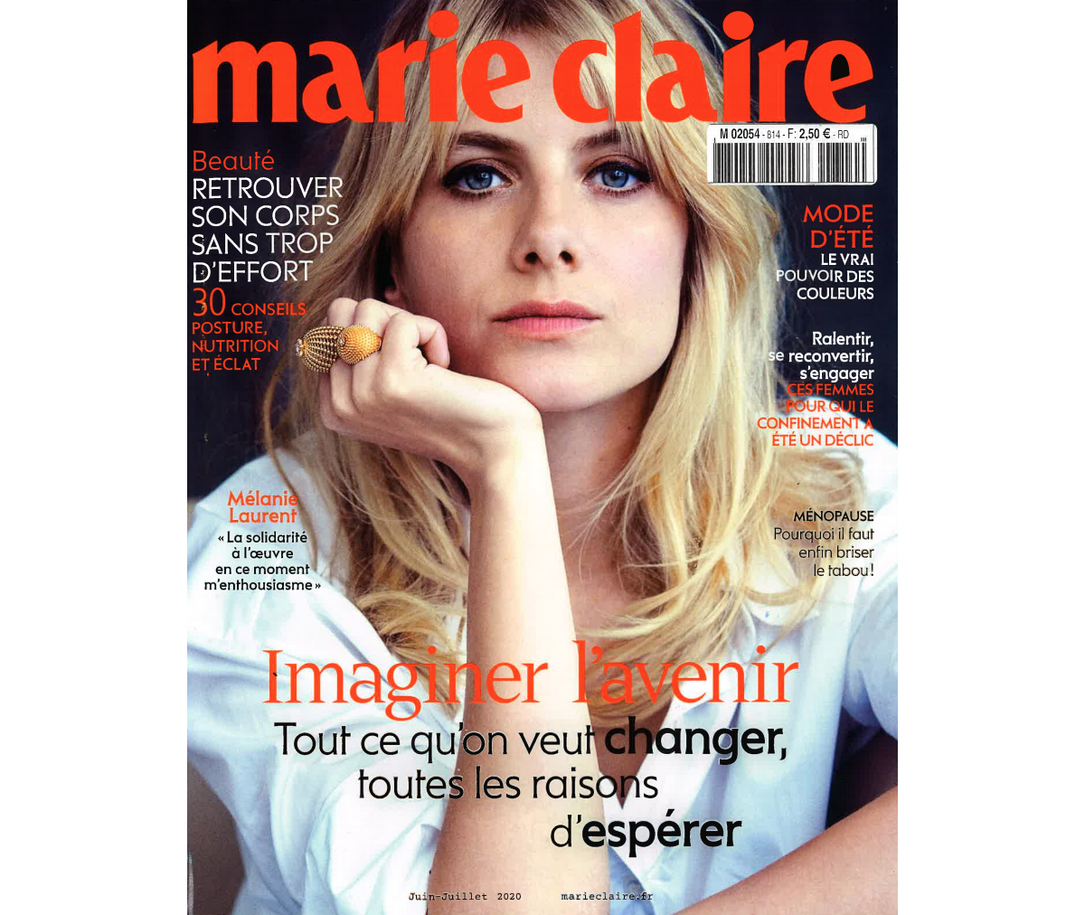 Photo Marie Claire, édition Juin Juillet 2020. Purepeople