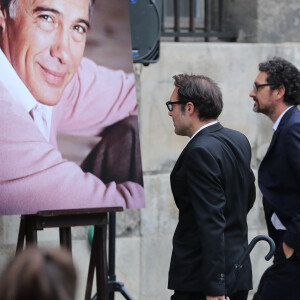 Nicolas Bedos - Hommage à Guy Bedos en l'église de Saint-Germain-des-Prés à Paris le 4 juin 2020.