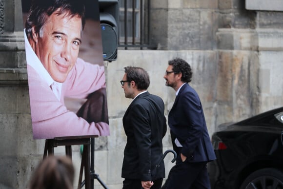 Nicolas Bedos - Hommage à Guy Bedos en l'église de Saint-Germain-des-Prés à Paris le 4 juin 2020.