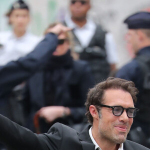 Nicolas Bedos - Hommage à Guy Bedos en l'église de Saint-Germain-des-Prés à Paris le 4 juin 2020.