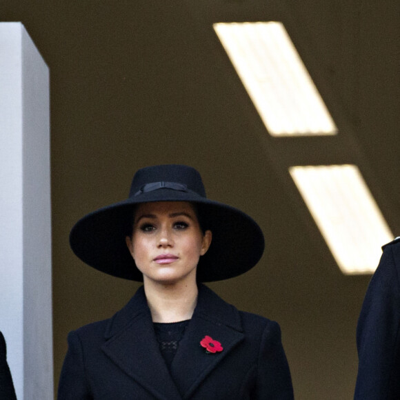 Sophie Rhys-Jones, comtesse de Wessex, Meghan Markle, duchesse de Sussex, Tim Lawrence - La famille royale d'Angleterre lors du National Service of Remembrance à Londres le 10 novembre 2019.