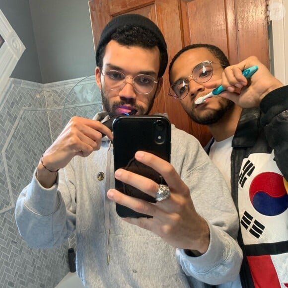 Justice Smith a partagé des photos de lui et de son chéri Nicholas Ashe, sur Instagram, le 7 juin 2020.