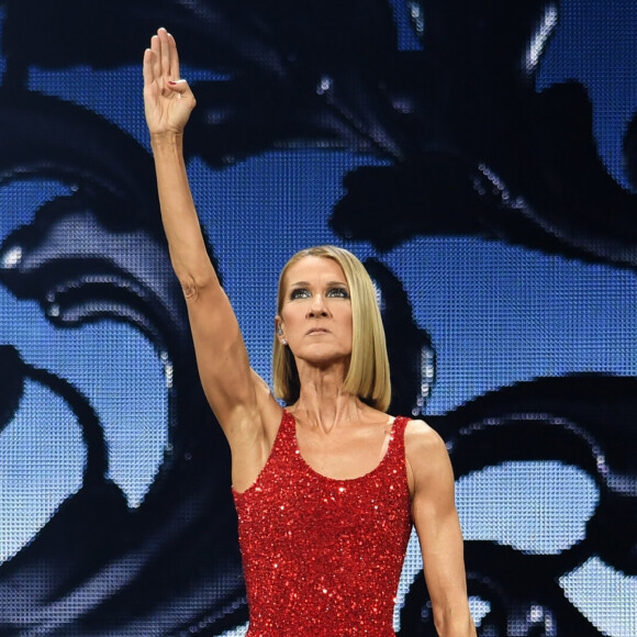 Céline Dion en concert à l'American Airlines Arena dans le cadre de sa tournée "Courage World Tour" à Miami, le 17 janvier 2020