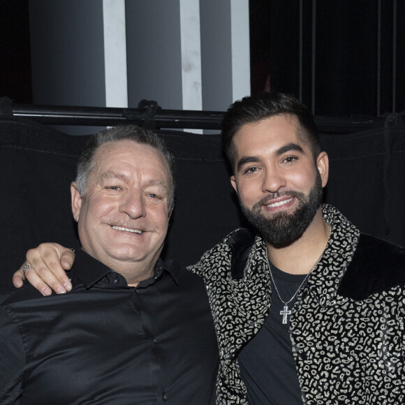 Exclusif - Kendji Girac et son père Paul - Surprises - Backstage de l'enregistrement de l'émission "La Chanson secrète 4", qui sera diffusée le 4 janvier 2020 sur TF1, à Paris. Le 17 décembre 2019 © Gaffiot-Perusseau / Bestimage