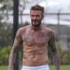 David Beckham - Le clan Beckham va jouer au football à Miami. L'équipe de D.Beckham , l'Inter Miami devait jouer son premier match ce week-end, mais tout est annulé à cause de l'épidémie de coronavirus Covid19 . Miami 14/03/2020.