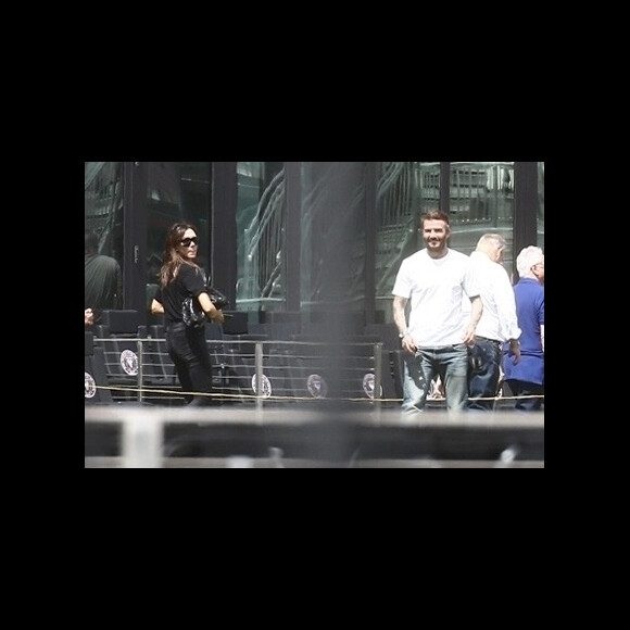 David Beckham, Victoria Beckham - Le clan Beckham se retrouve à Miami pour le lancement de l'équipe de football D. Beckham Inter Miami CF en dépit de l'épidémie de Coronavirus Covid19 - Miami le 14 mars 2020