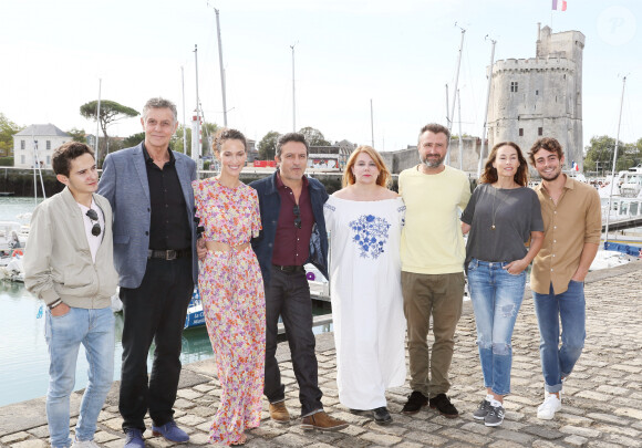 Gregoire Champion, Pierre Deny, Linda Hardy, Farouck Bermouga, Ariane Seguillon, Alexandre Brasseur, Vanessa Demouy, Clément Remiens - Photocall de la série "Demain nous appartient" lors de la 21ème édition du Festival de la Fiction TV de la Rochelle. le 14 septembre 2019 © Patrick Bernard / Bestimage