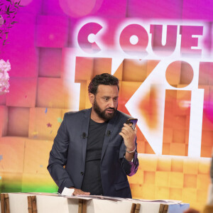 Exclusif - Cyril Hanouna - C. Hanouna et ses chroniqueurs de retour pour la première fois en studio depuis le déconfinement pour l'enregistrement de l'émission "C que du kif!" sur C8 pendant l'épidémie de Coronavirus Covid-19 à Paris le 12 mai 2020. © Jack Tribeca / Bestimage